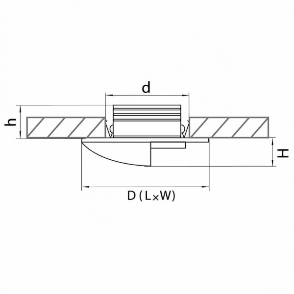 Встраиваемый светодиодный светильник Lightstar Lumina 212147