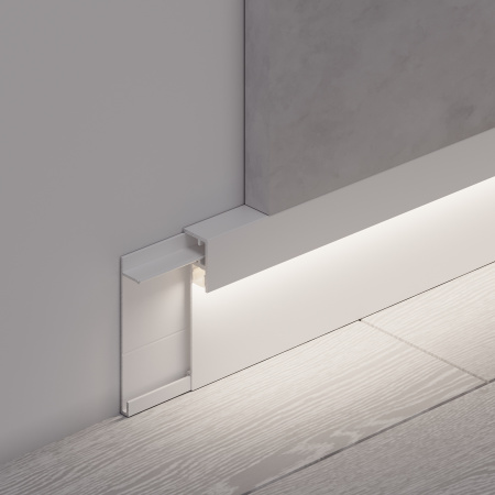 Arlight Профиль PLINTUS-H54B-2000 WHITE (Алюминий)