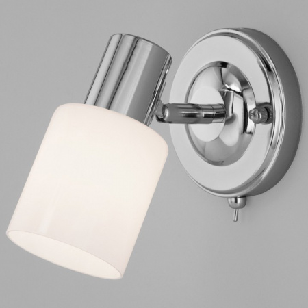 Настенный светильник с плафоном 20089/1 хром Eurosvet Corso