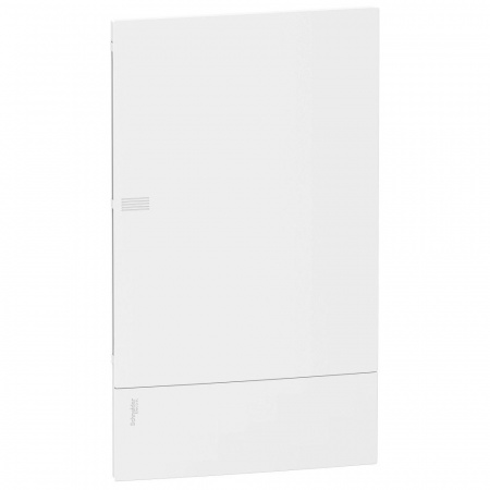 SE RESI9 MP (Mini Pragma) Бокс встраеваемый с белой дверью 3 ряда/36 модулей, IP40, IK07, 63А, 2 клеммы, Италия