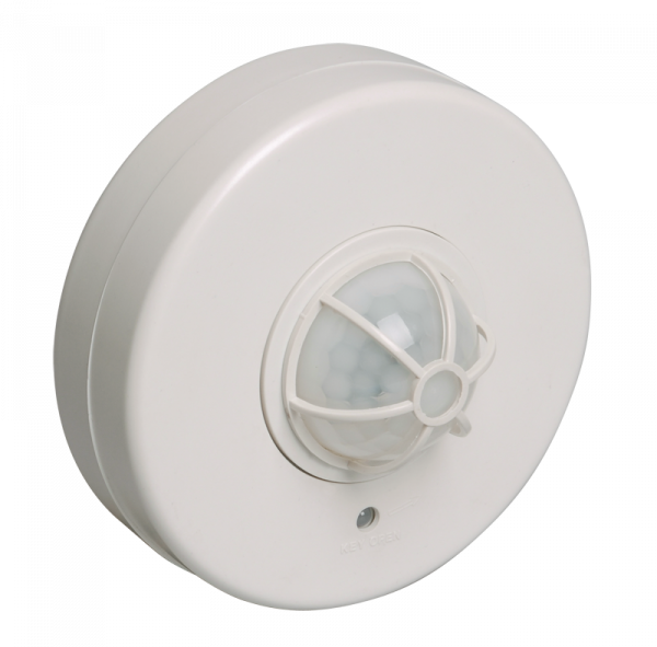 IEK Датчик движения ДД 024 белый, макс. нагрузка 1100Вт, угол обзора 120-360гра, дальность 6м, IP33