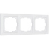 Рамка из поликарбоната на 3 поста Snabb Basic белый W0032001