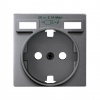 Simon 82 Detail Накладка для розетки Schuko с зарядным устройством 2хUSB цвета холодный алюминий