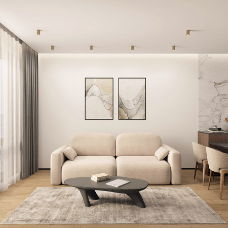 DK2050-SG Накладной светильник, IP 20, 15 Вт, GU5.3, матовое золото, алюминий