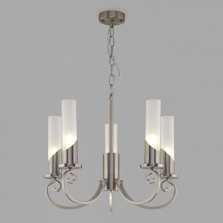 Классическая подвесная люстра 60117/5 никель Eurosvet Banci