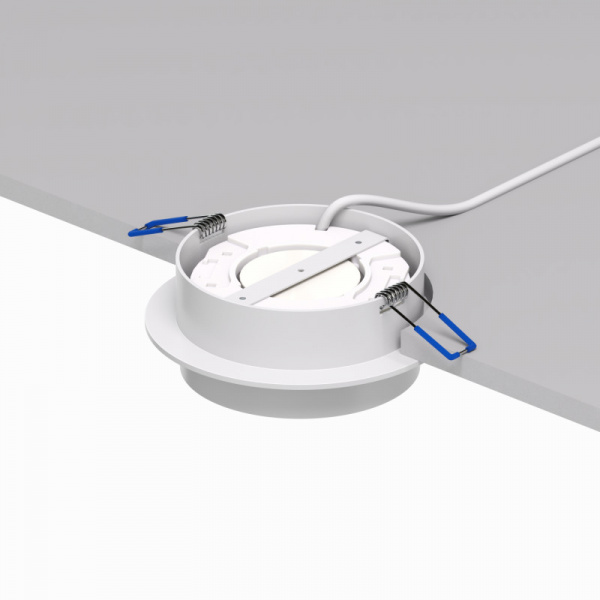 DK2090-WH Встраиваемый светильник FLAT, IP 20, до 15 Вт, GX53, LED, белый, алюминий