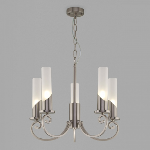 Классическая подвесная люстра 60117/5 никель Eurosvet Banci
