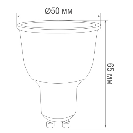 Donel Светодиодная лампа 9Вт, MR16, 220В, GU10, 3000K, 720Лм, Ra>80, 110°, D50хH65мм, Dim Triac, DN03004W9GU10Dim