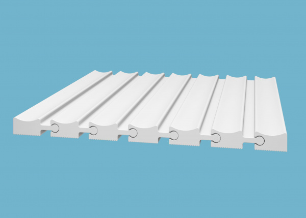 Рейка RX008, 50х18, 2800мм, Экополимер/24