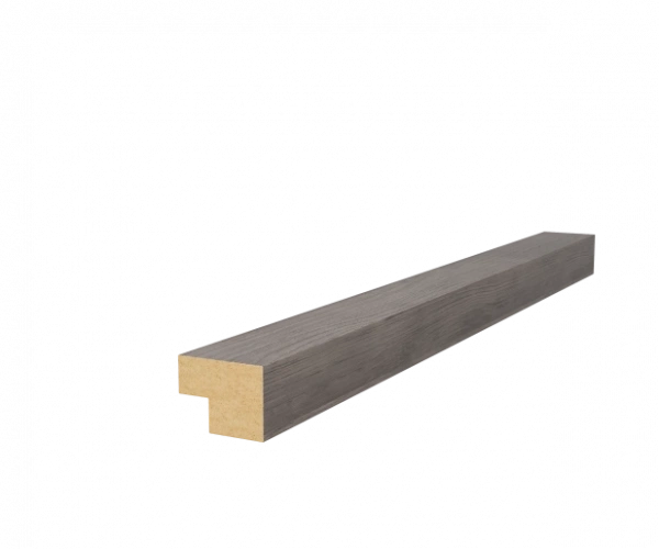 Торцевая рейка 25х19х1350мм, МДФ, дуб старинный светло-серый