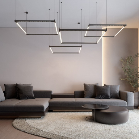 Module System Набор подвеса угловой с вводом питания (черный) 85195/00 Elektrostandard Module System a066232