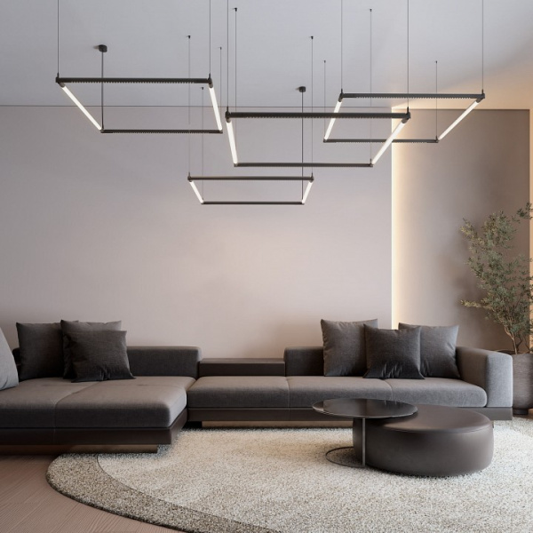 Module System Набор подвеса угловой с вводом питания (черный) 85195/00 Elektrostandard Module System a066232