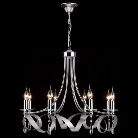 Подвесная люстра в классическом стиле 60064/8 хром Eurosvet Adelia
