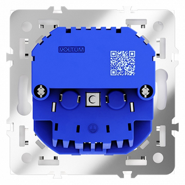 Розетка встраиваемая VOLTUM S70 с заземлением и защитными шторками, 16А, с USB, A+A, (белый матовый) Розетка встраиваемая VOLTUM S70 с заземлением и защитными шторками, 16А, с USB, A+A, (белый матовый)