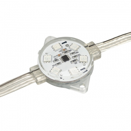 Arlight Флэш-модуль VISOR-SPI-D40-6LED-24V RGB (IP68 Пластик, 3 года)