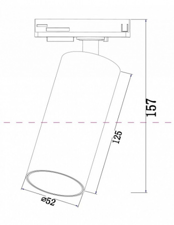 Трековый светильник TR021-1-12B4K Maytoni Focus LED