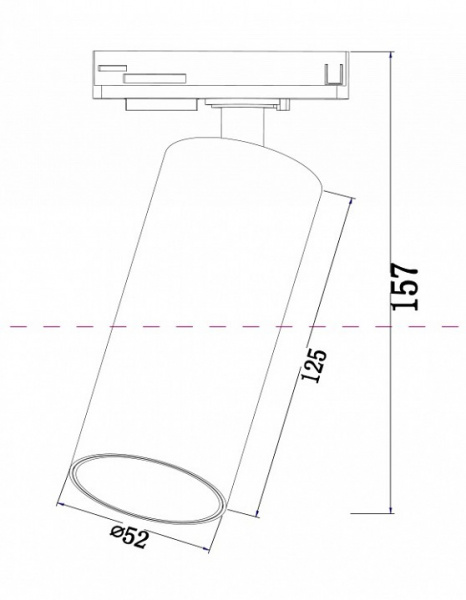 Трековый светильник TR021-1-12B4K Maytoni Focus LED