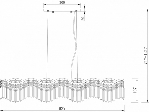 Подвесной светильник Diamant Crystal DIA201PL-06G1 Maytoni Gracia