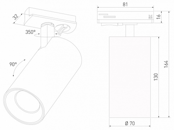 Basic System Comel Трековый поворотный светильник 18W 4200K черный однофазный 85211/01 Elektrostandard Comel a070804 Basic System Comel Трековый поворотный светильник 18W 4200K черный однофазный 85211/01 Elektrostandard Comel a070804