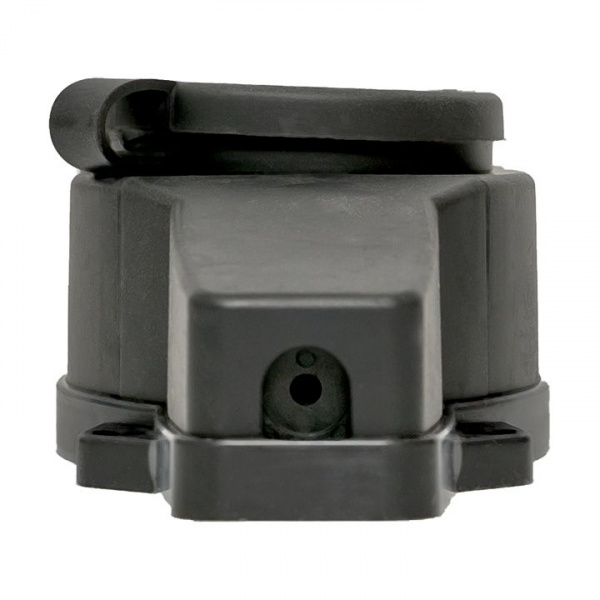 EKF Basic Роз. (колодка) двухмест. с защит. крышками каучуковая 230В 2P+PE 16A IP44