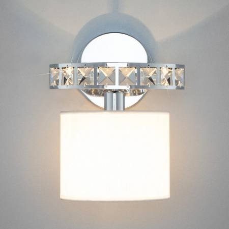 Бра с абажуром 60104/1 хром Eurosvet Salina