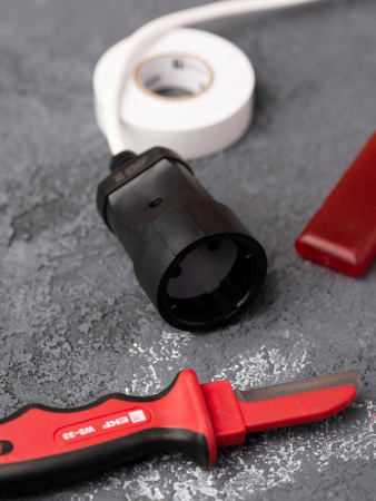 EKF PROxima Гнездо штепсельное б/з черн. ПВХ 10A 250B