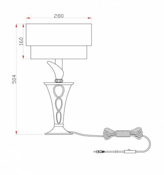 Настольный светильник H311-11-G Maytoni Lillian