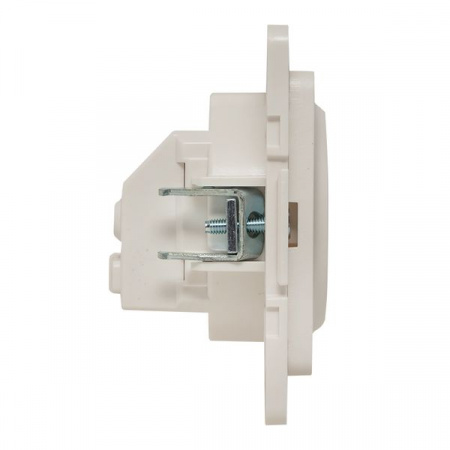 EKF PROxima Стокгольм Белый Розетка с/з, со шторками, 16А, винт.клеммы