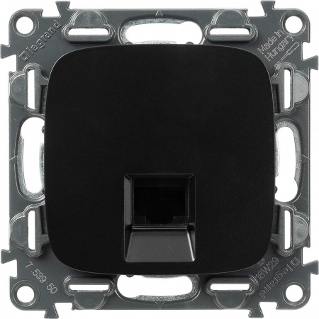 Legrand Valena ALLURE DIY Антрацит Розетка комп(RJ45) 1-ая 5 кат UTP