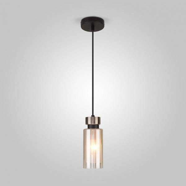 Подвесной светильник с плафоном 50115/1 черный Eurosvet Amado