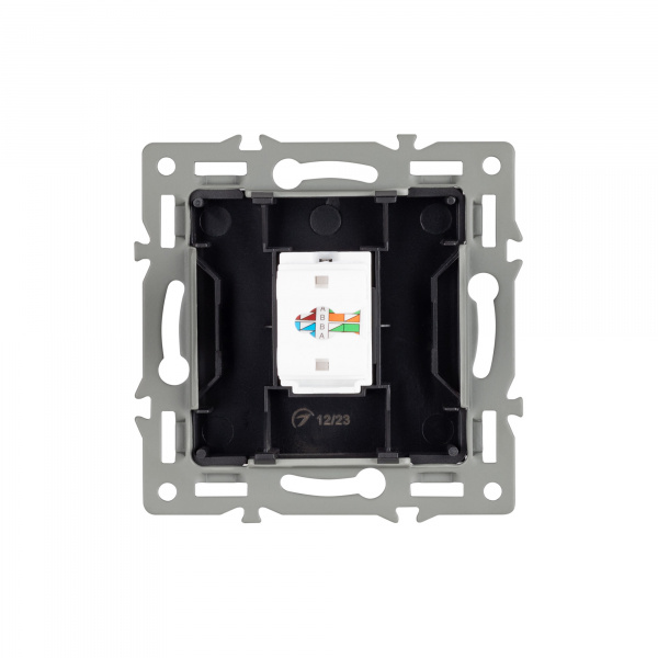 Arlight Механизм компьютерной розетки SCT-MPC1-PL-BK (RJ-45, CAT6) (-)