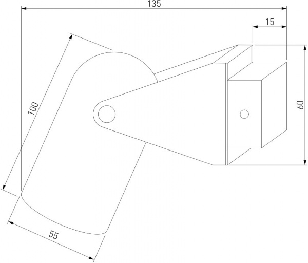 Настенный светильник 20167/1 белый Eurosvet Snap