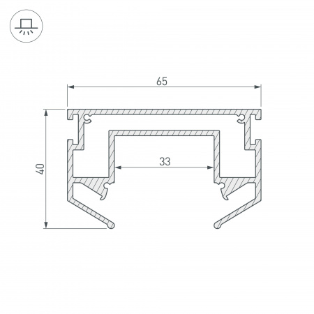 Профиль-держатель Arlight LGD-Strech-4TR-2000 033090