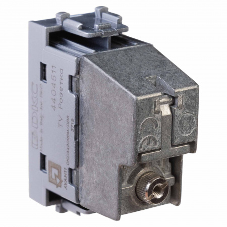 DKC Avanti Закаленная сталь Розетка ТВ проходная 1 модуль