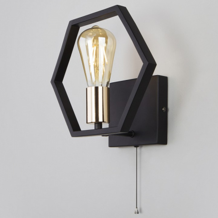 Бра в стиле лофт 70117/1 черный Eurosvet Arnia