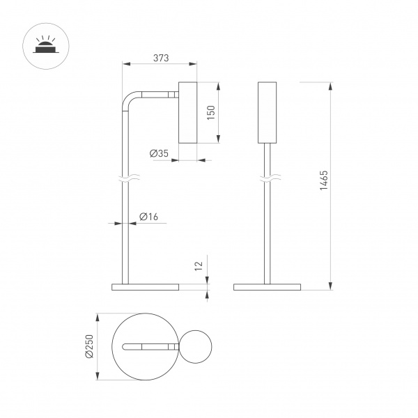 Arlight Светильник SP-VERDI-FLOOR-3W Warm3000 (WH, 20 deg, 230V) (IP20 Металл, 3 года) Arlight Светильник SP-VERDI-FLOOR-3W Warm3000 (WH, 20 deg, 230V) (IP20 Металл, 3 года)