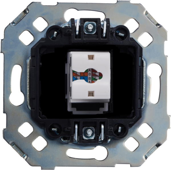 Donel Механизм компьютерной розетки 1-й RJ45 cat.6/ClassE, серия N96 Superfine, DTMLA16100