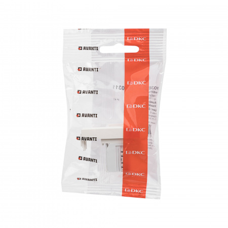 DKC Avanti Белое облако Розетка телефонная RJ-12 1 модуль