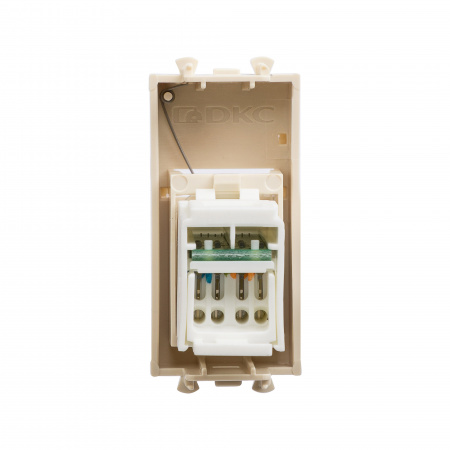 DKC Avanti Ванильная дымка Компьютерная розетка RJ-45  категория 6 1 модуль