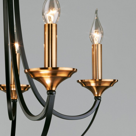 Подвесная люстра в стиле лофт 60098/5 черный Eurosvet Lazzaro