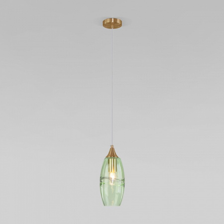 Подвесной светильник 50222/1 зеленый Eurosvet Lotus