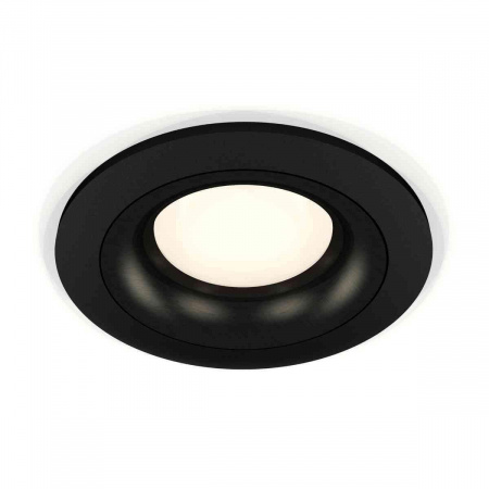 Комплект встраиваемого светильника Ambrella light Techno Spot XC7622002 SBK/PBK черный песок/черный полированный (C7622, N7011)