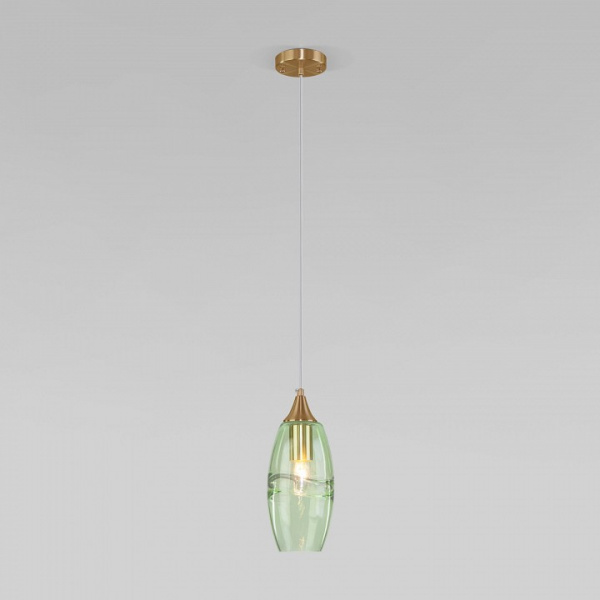 Подвесной светильник 50222/1 зеленый Eurosvet Lotus