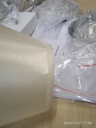 Классическая люстра с абажурами 60069/5 серебро Eurosvet Incanto