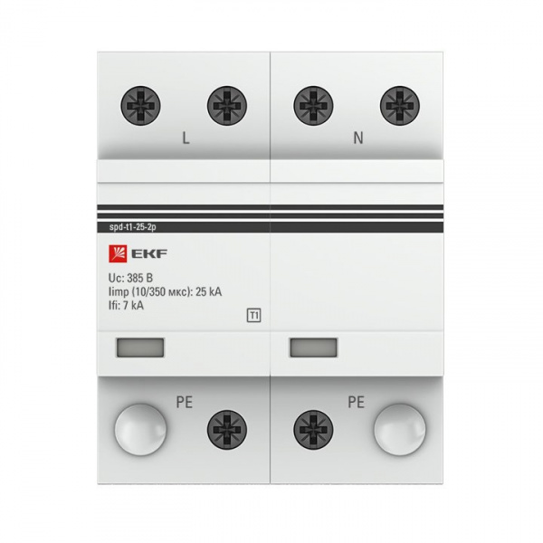 EKF PROxima Устройство защиты от импульсных перенапряжений Тип 1 Iimp 25kA (10/350?s) 2P
