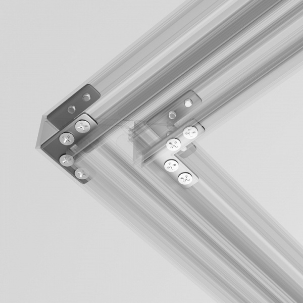 Соединитель угловой для шинопроводов натяжного потолка TRA034CL-SC-42S Maytoni Accessories for tracks Exility