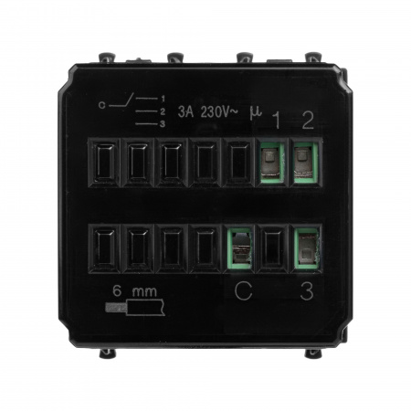 DKC Avanti Черный матовый Механизм управления вентиляторами 2 модуля