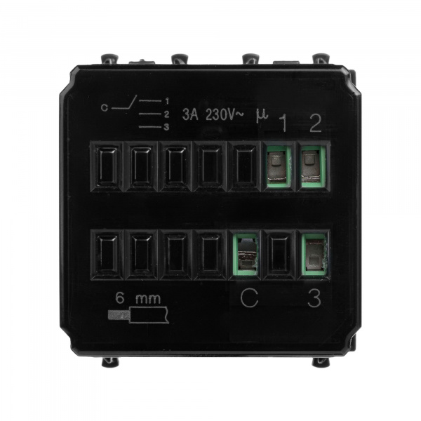 DKC Avanti Черный матовый Механизм управления вентиляторами 2 модуля