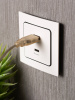 EKF PROxima Стокгольм Белый Розетка с 2 USB type A+C