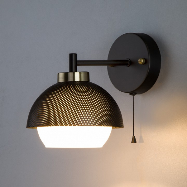 Бра в стиле лофт 70106/1 черный Eurosvet Nocciola